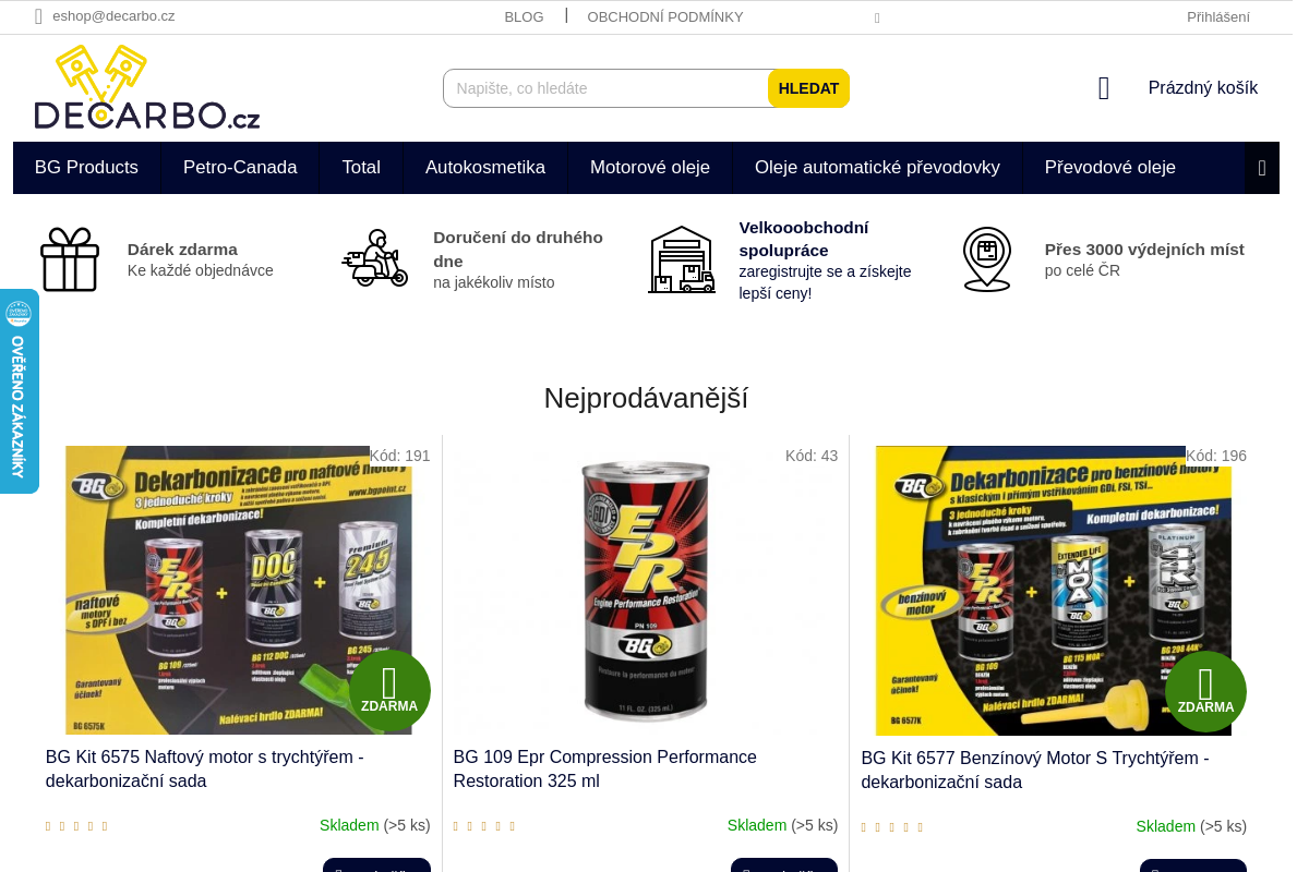 Decarbo.cz - eshop