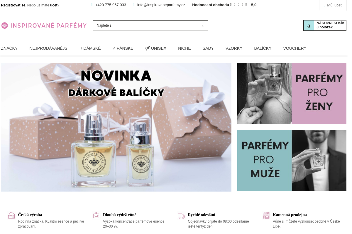 INSPIROVANÉ PARFÉMY