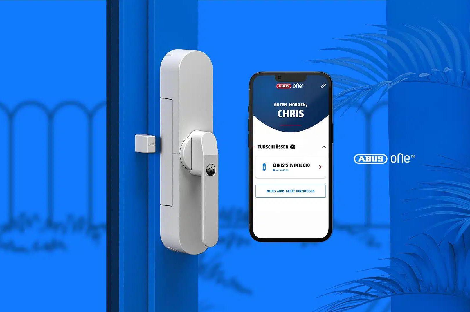 Elektronický zámek ABUS na francouzská okna