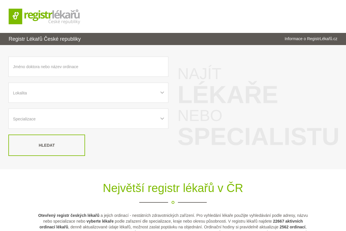 RegistrLékařů.cz