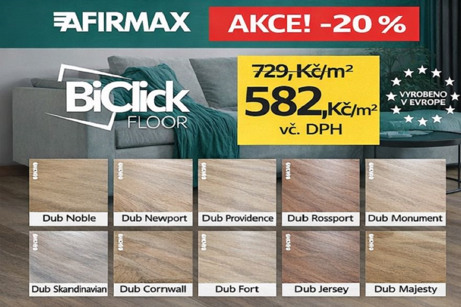 Vinylové dílce Afirmax Biclick