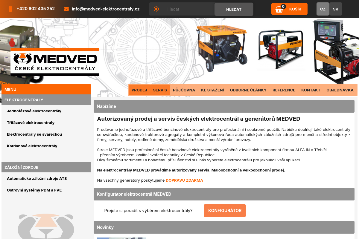 Medved-elektrocentraly.cz