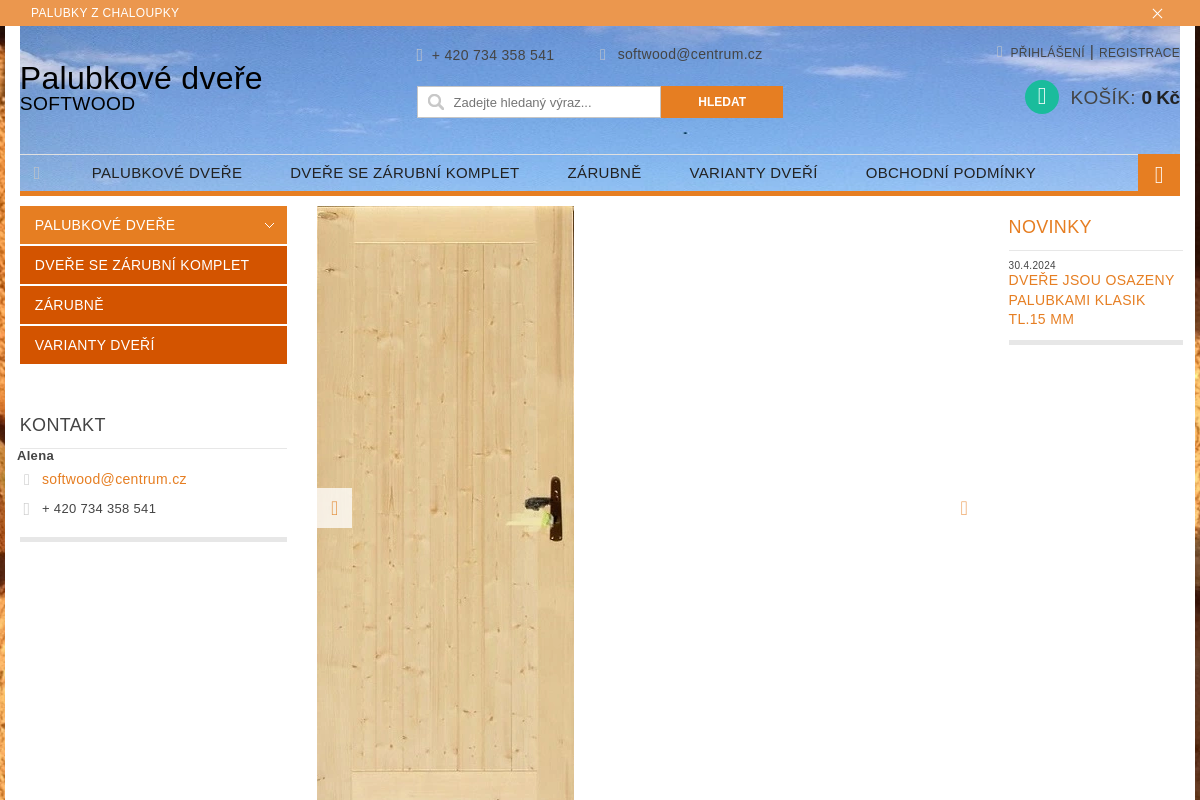 Palubkové dveře Soft-Wood