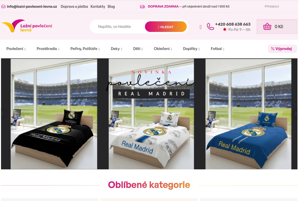 Ložní povlečení levně