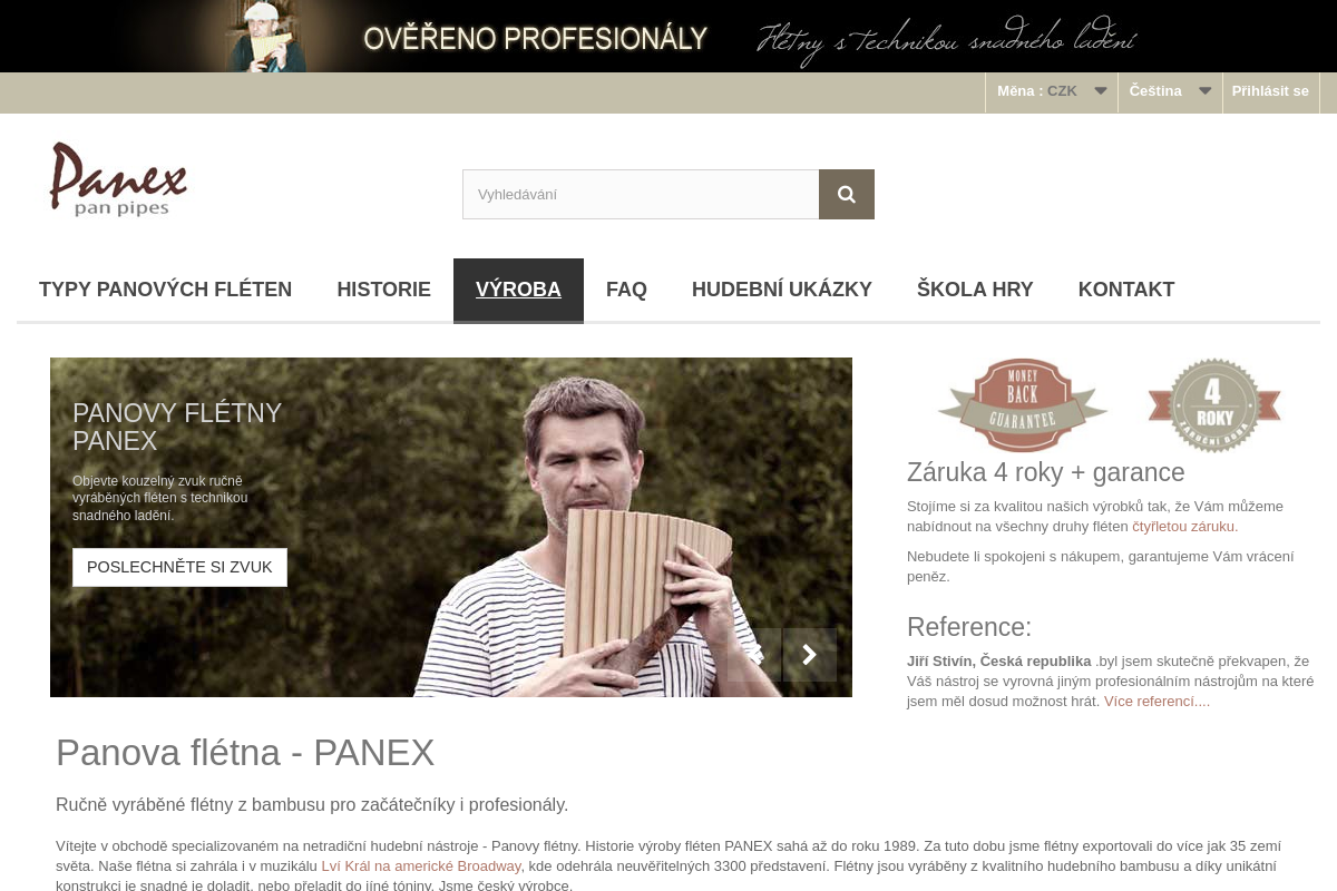 Panovy flétny - PANEX foto 1