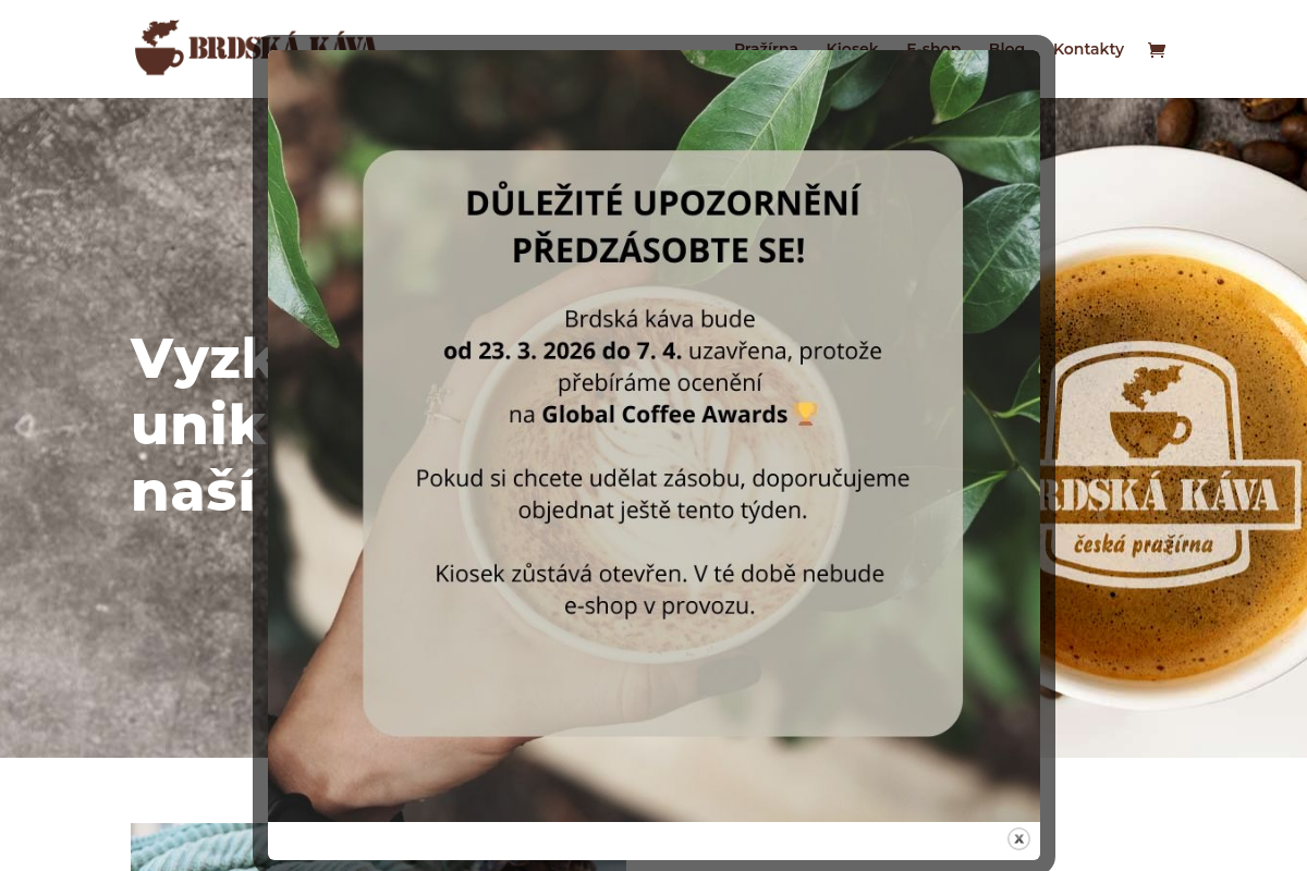 Brdská káva - regionální pražírna kávy