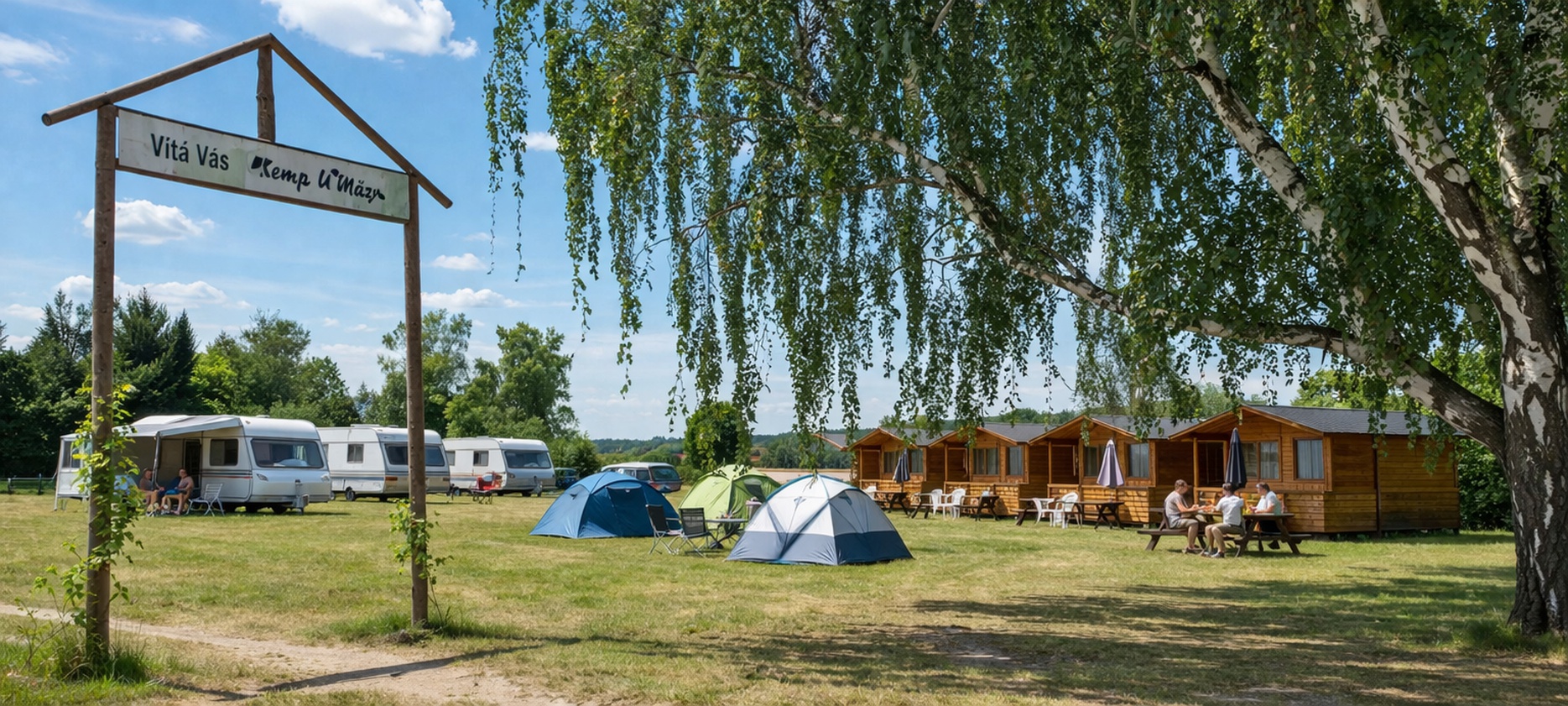 Kemp u břízy foto 3