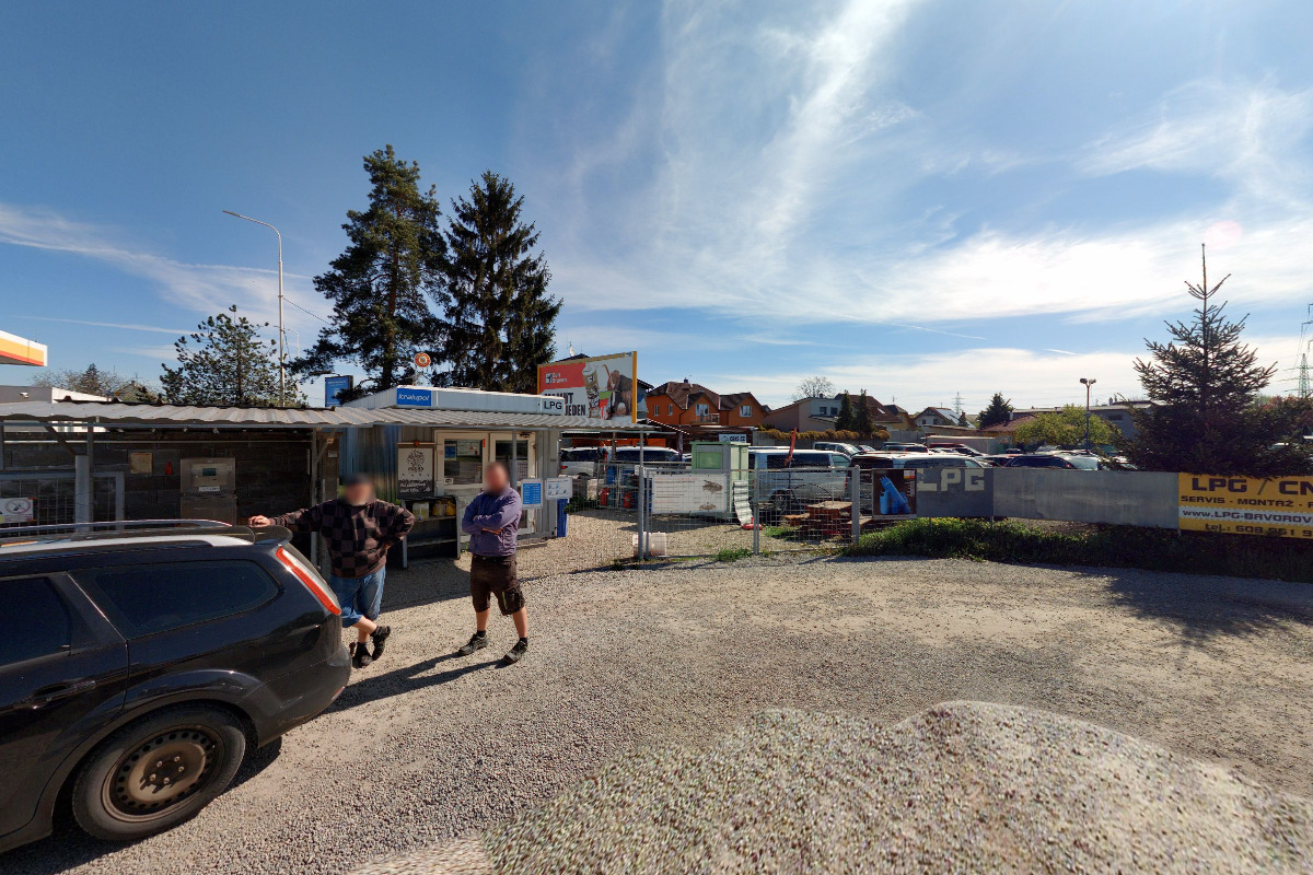 Čerpací stanice LPG u Shell