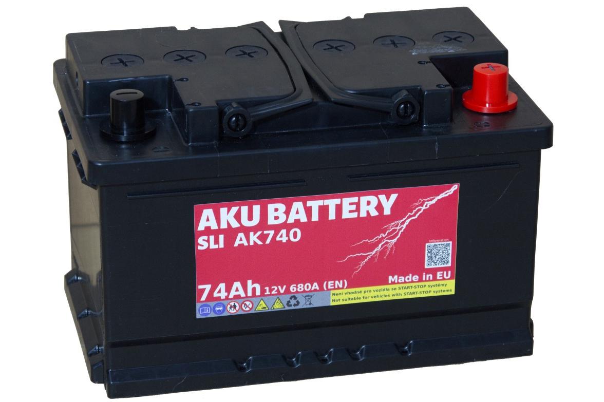 Autobaterie AKU SLI 74Ah, 12V, AK740