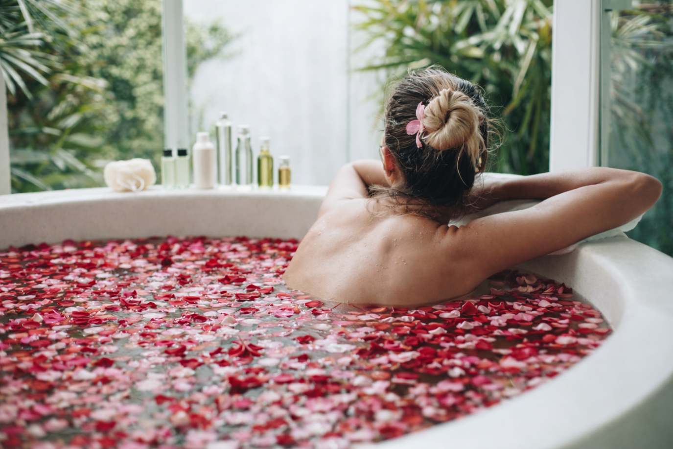 Koupel v růžích pro jednotlivce, pro páry
