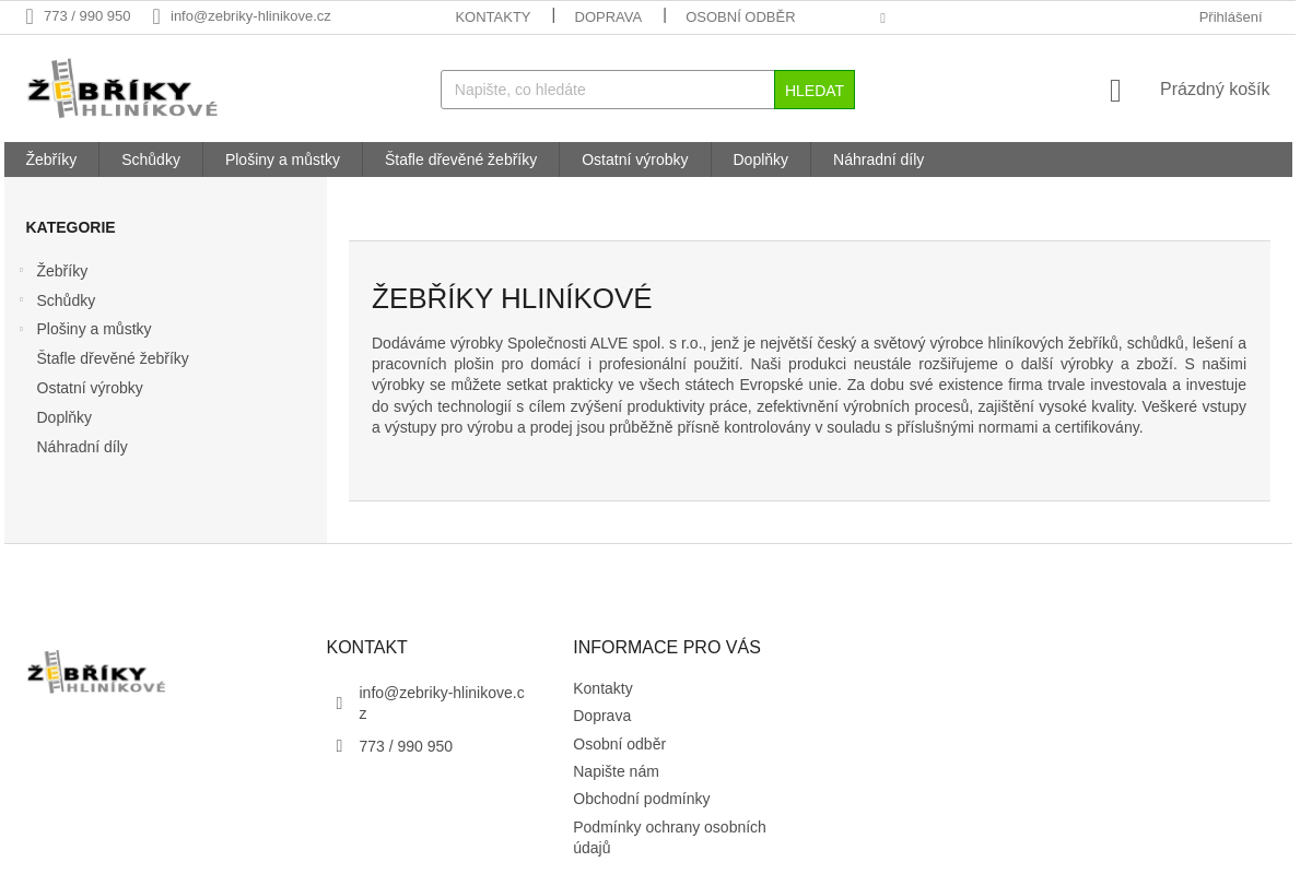 ŽEBŘÍKY-HLINÍKOVÉ.CZ