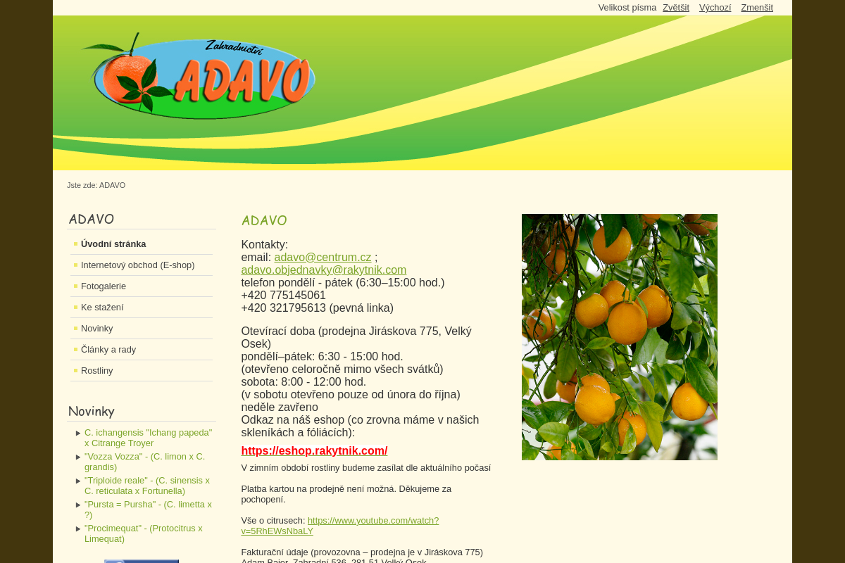 ADAVO zahradnictví foto 1