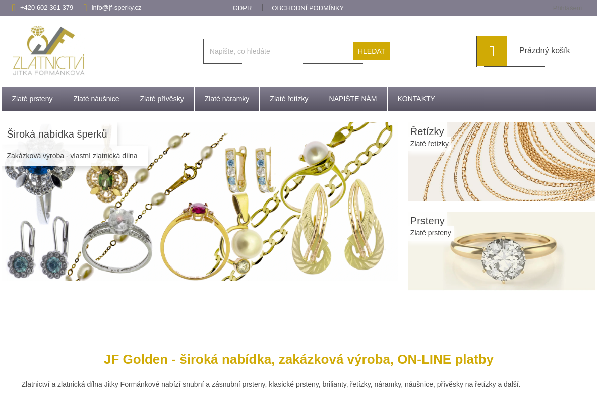 ZLATNICTVÍ Jitka Formánková