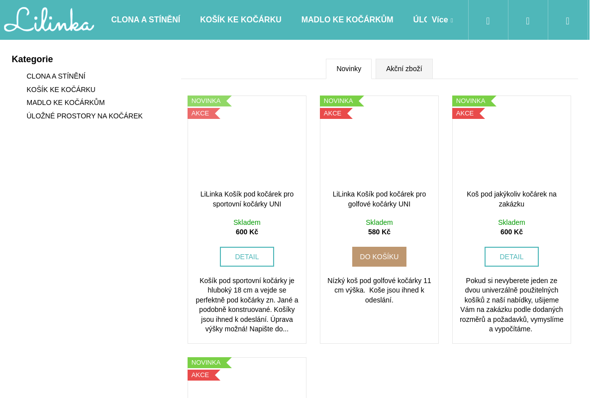 LiLinka - doplňky ke kočárku