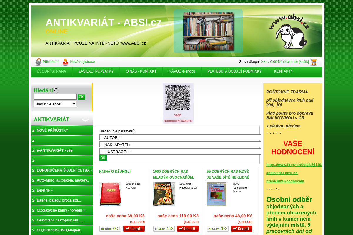 ANTIKVARIÁT - Absi.cz