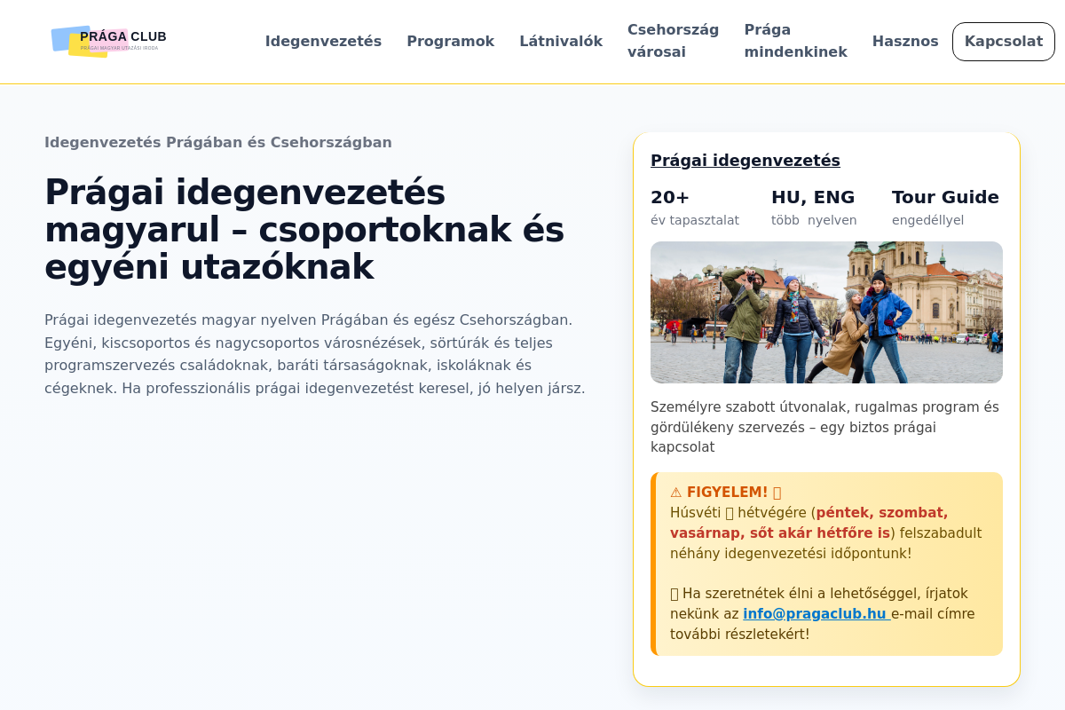 Prága Club, Cestovní agentura Albert Erényi