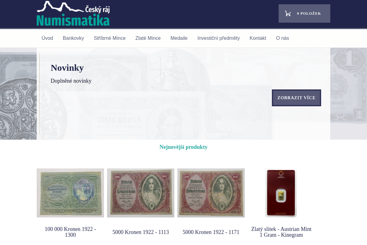 NUMISMATIKA ČESKÝ RÁJ, s.r.o.