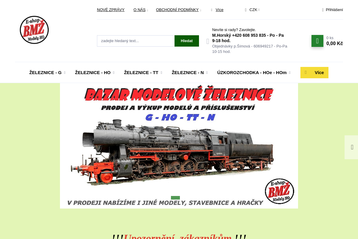 Bazarmodelovezeleznice.cz foto 1