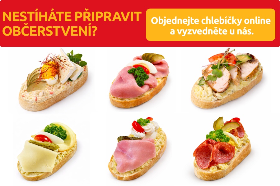 OBJEDNEJTE CHLEBÍČKY ONLINE