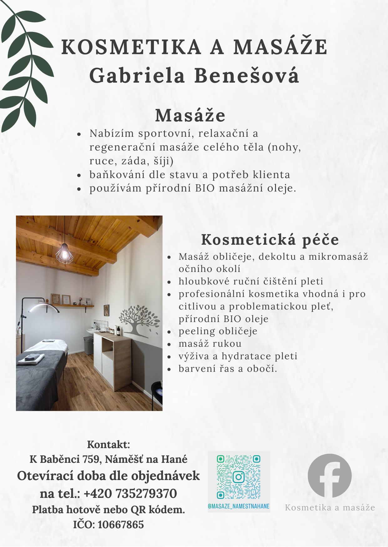 Kosmetika a masáže Gabriela Benešová foto 4