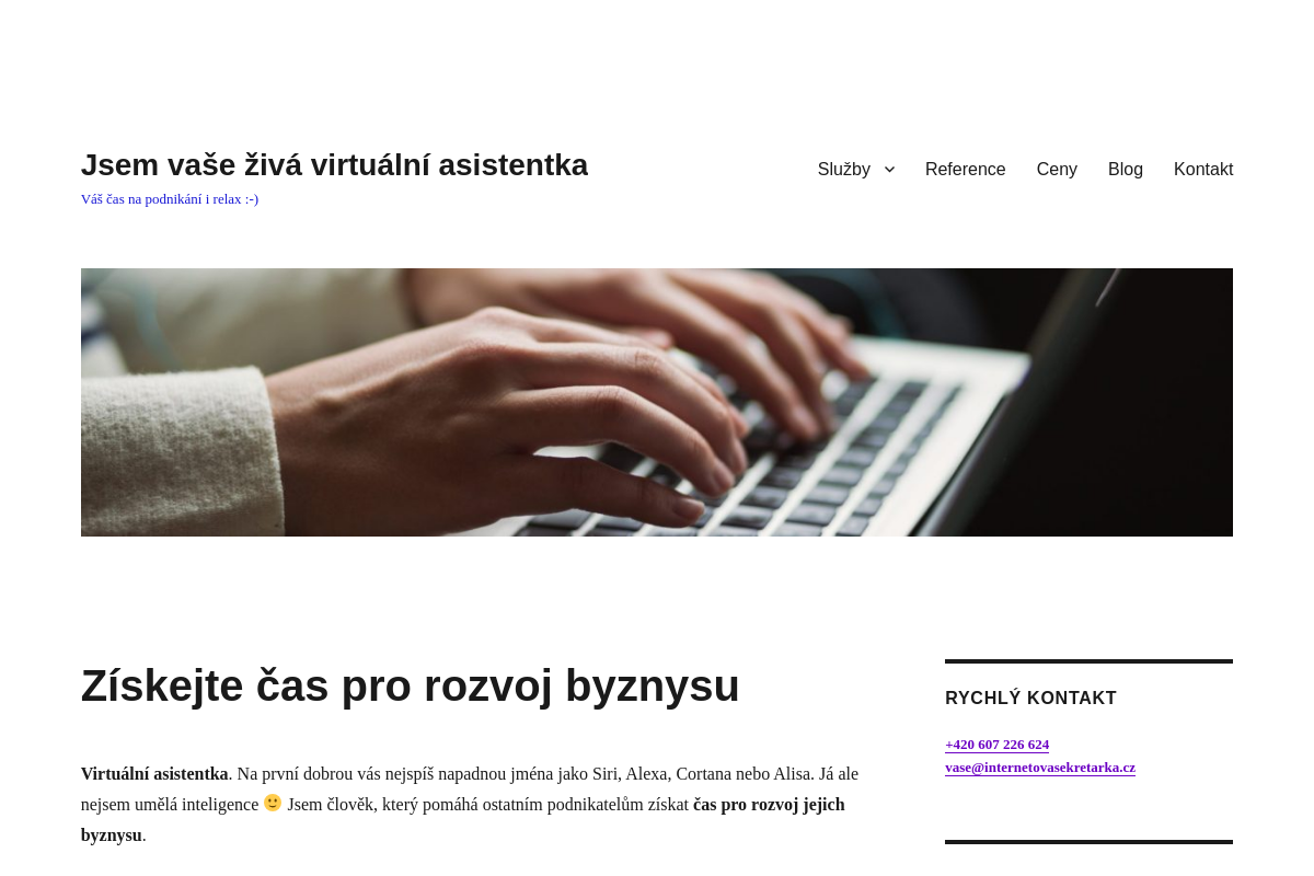 Michaela Divišová - virtuální asistentka