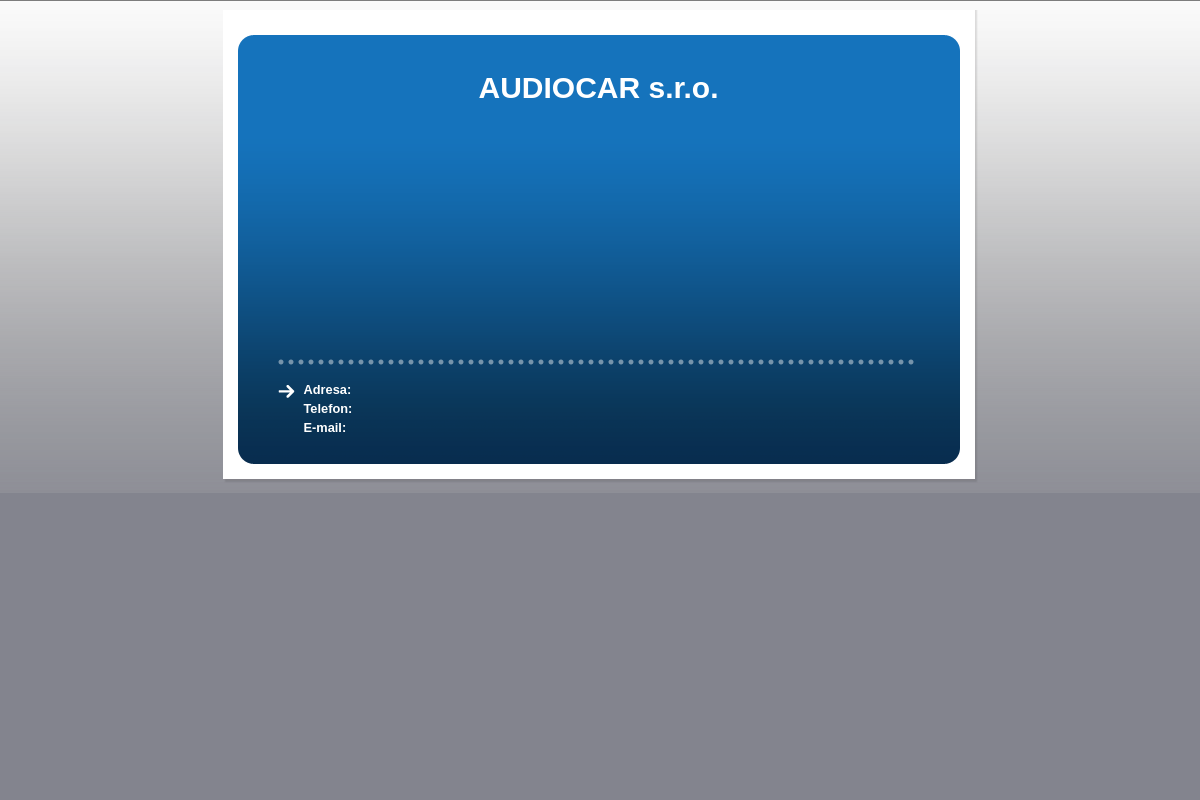 Audiocar.cz