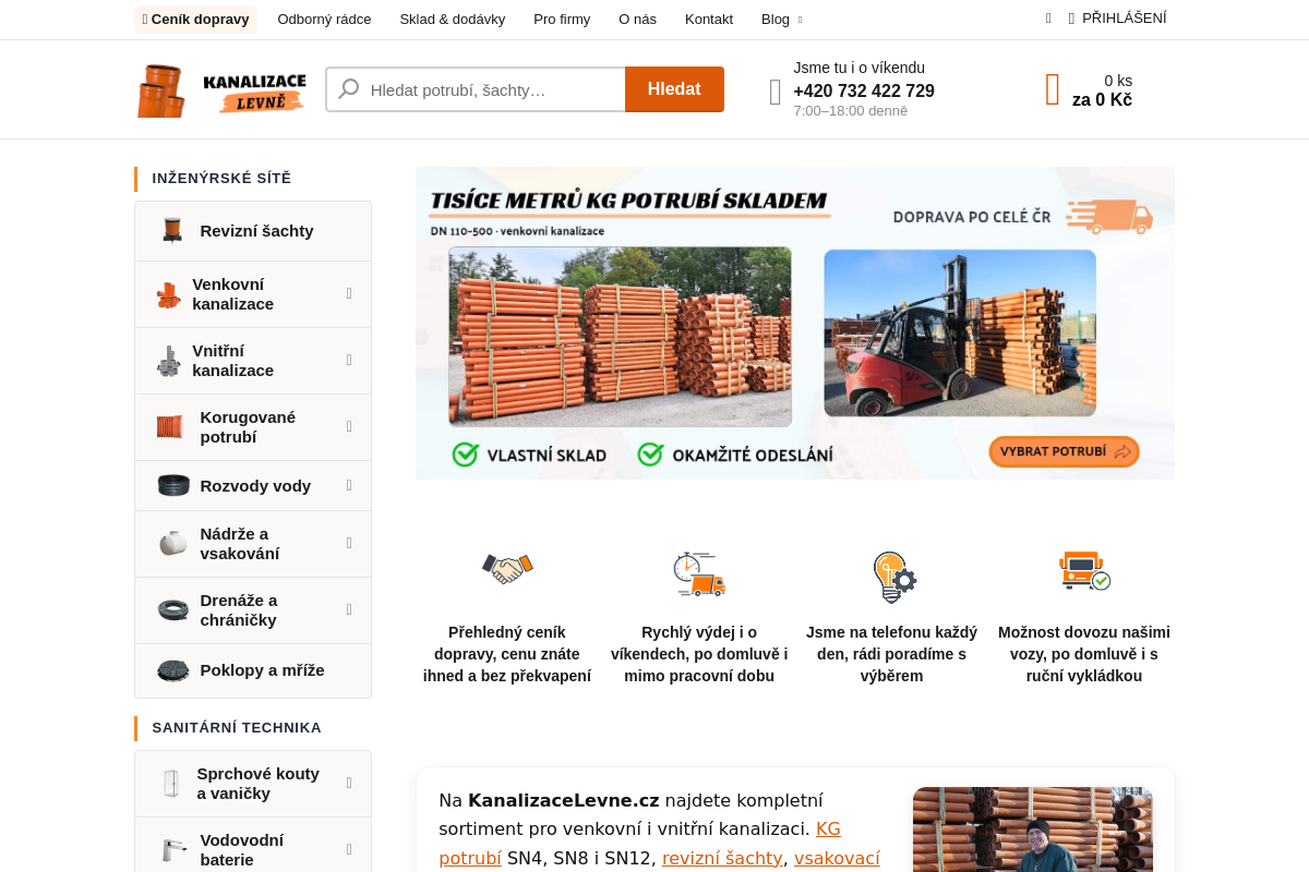 Kanalizacelevne.cz