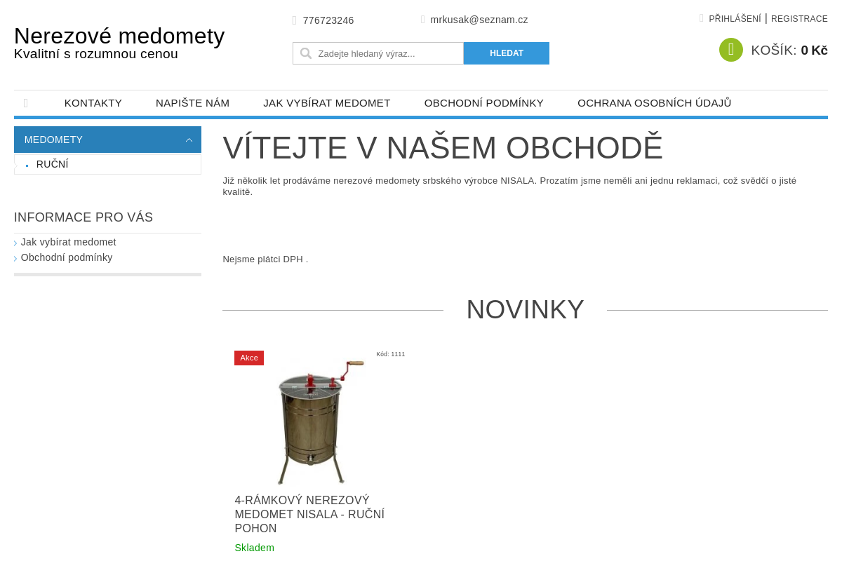 Nerezové medomety