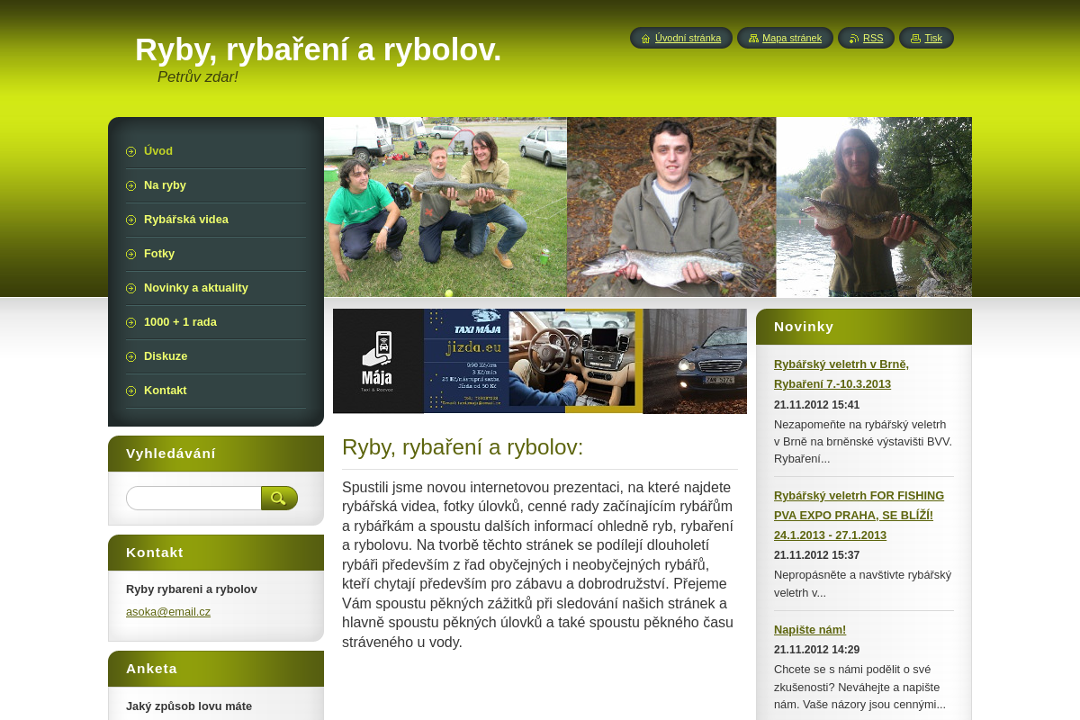 Marian Tisoň - informační server o rybách