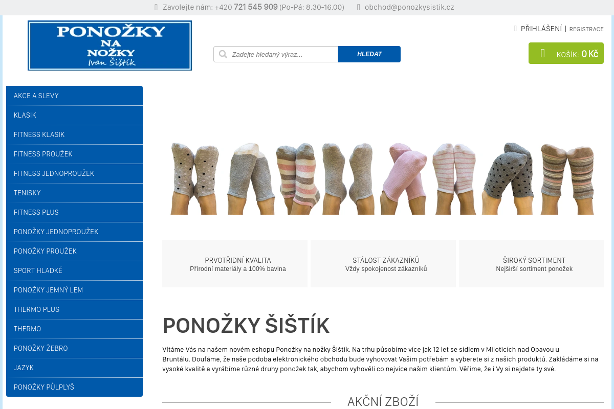 Ponožky na nožky Ivan Šištík