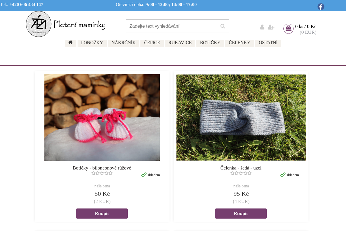 Pletení maminky - Marie Tykačová