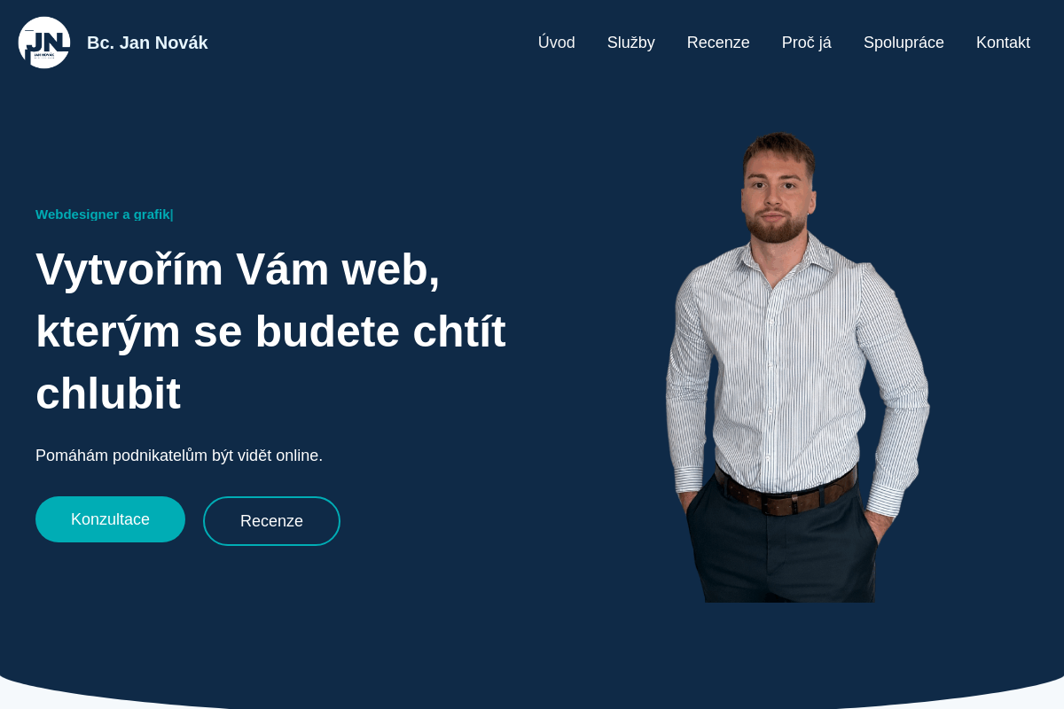 Bc. Jan Novák - Webdesigner