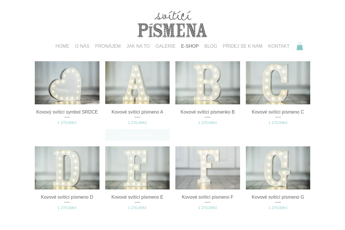 Sviticipismena.cz/shop foto 1