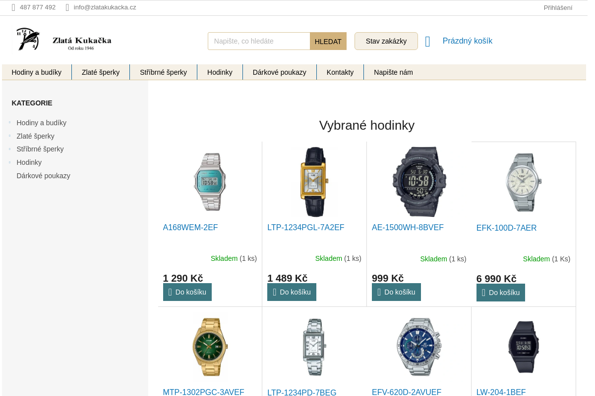 Zlatnictví a hodinářství u Kukačky s.r.o.