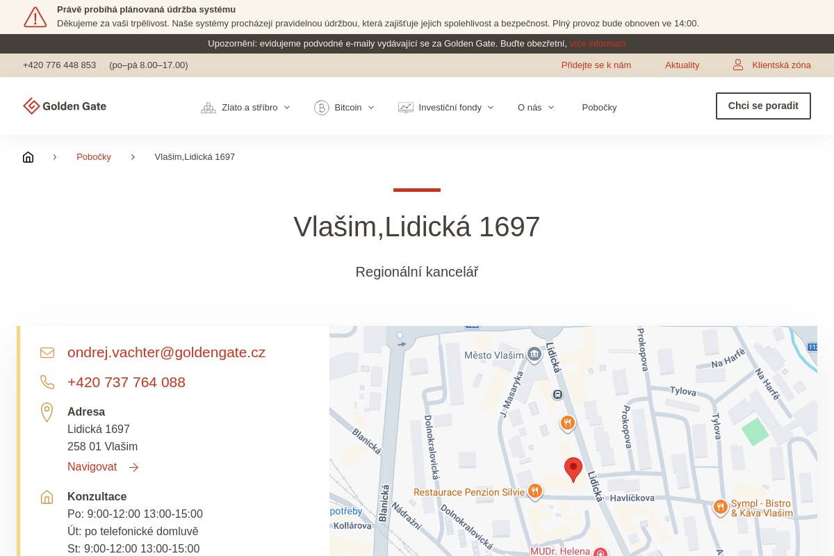 Golden Gate - regionální kancelář