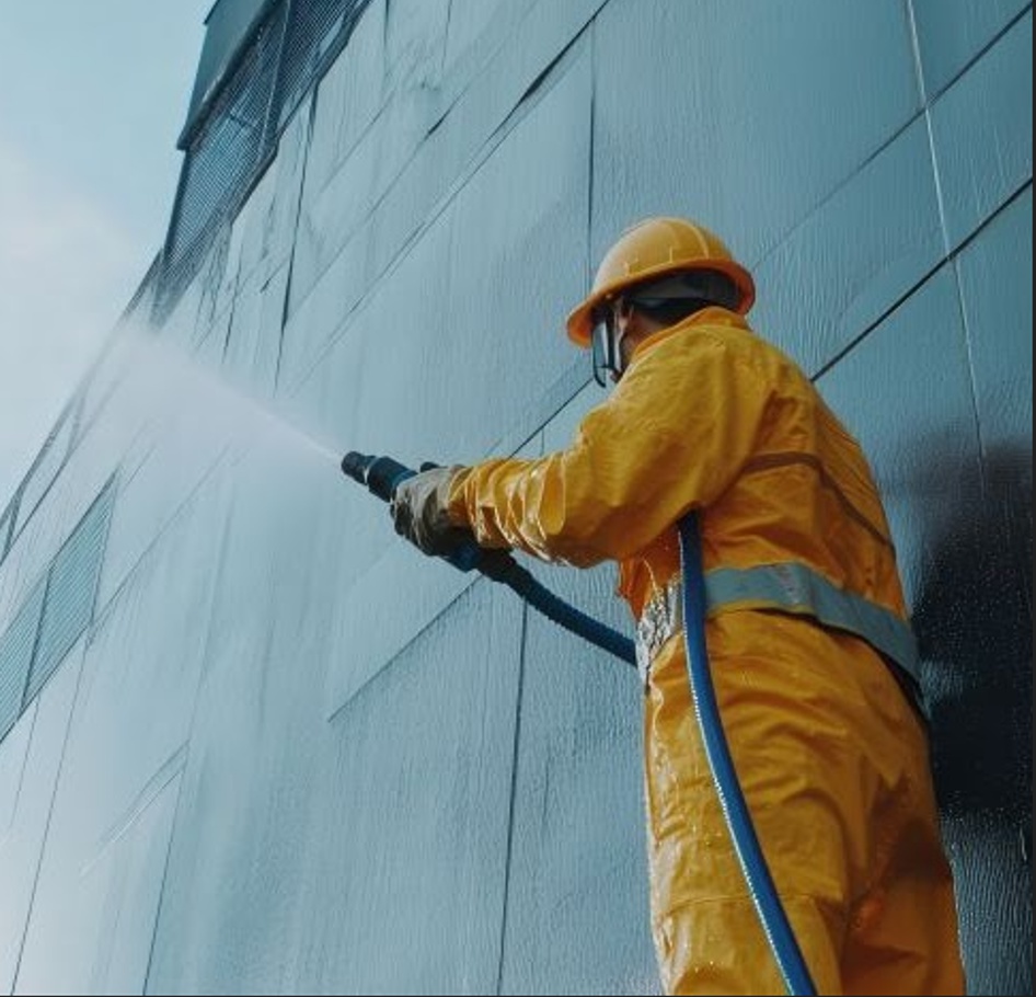 Profesionální čištění plášťů výrobních hal
