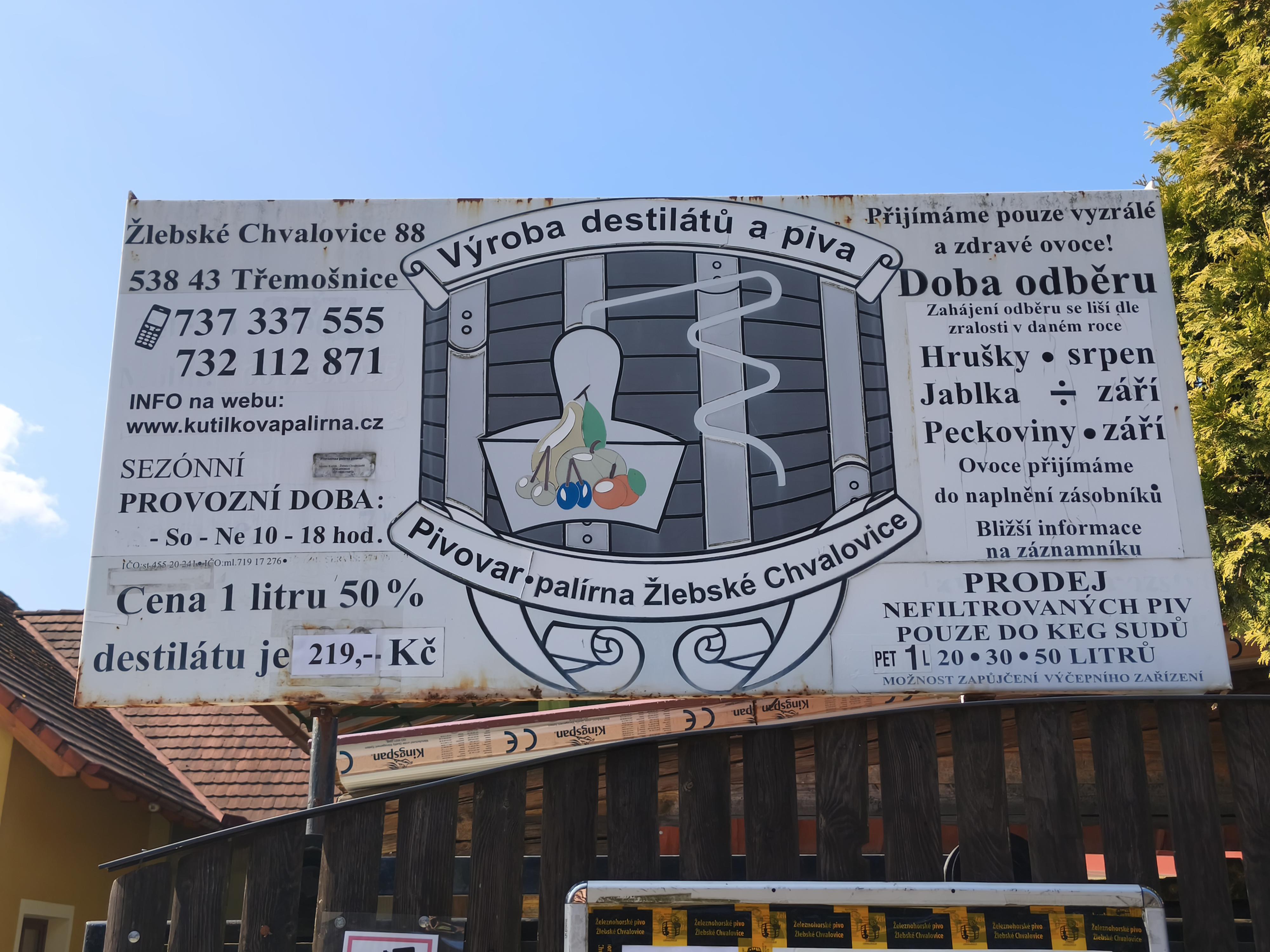 Pivovar a palírna Žlebské Chvalovice foto 6