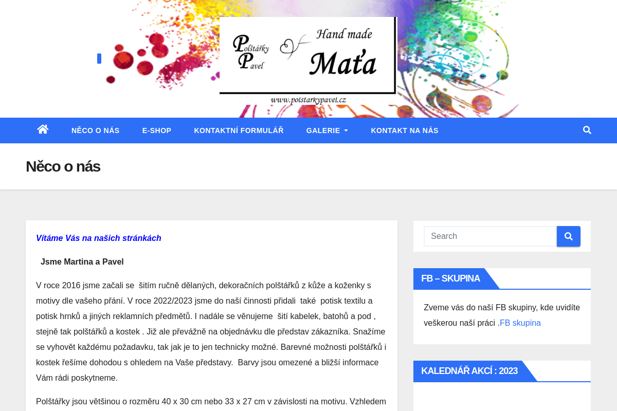 Polštářky Pavel - Hand made Maťa