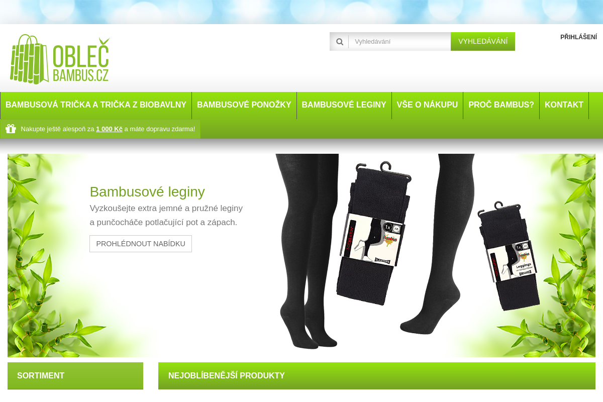 Obleč Bambus.cz