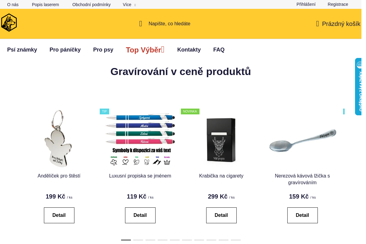 uPsíka - Gravírujeme pro vás a vaše psy