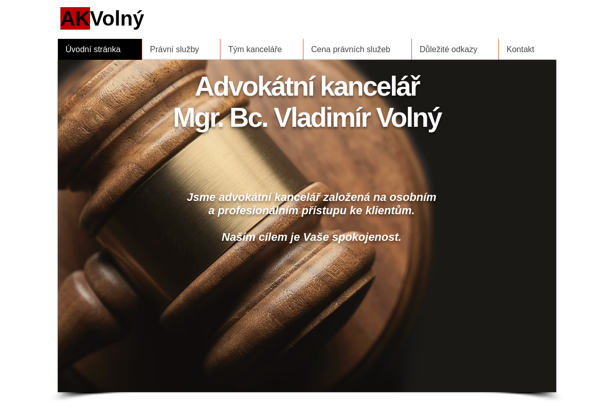 Advokátní kancelář Mgr. Bc. Volný