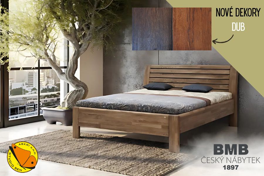 Nové olejové dekory pro masivní dubové postele BMB