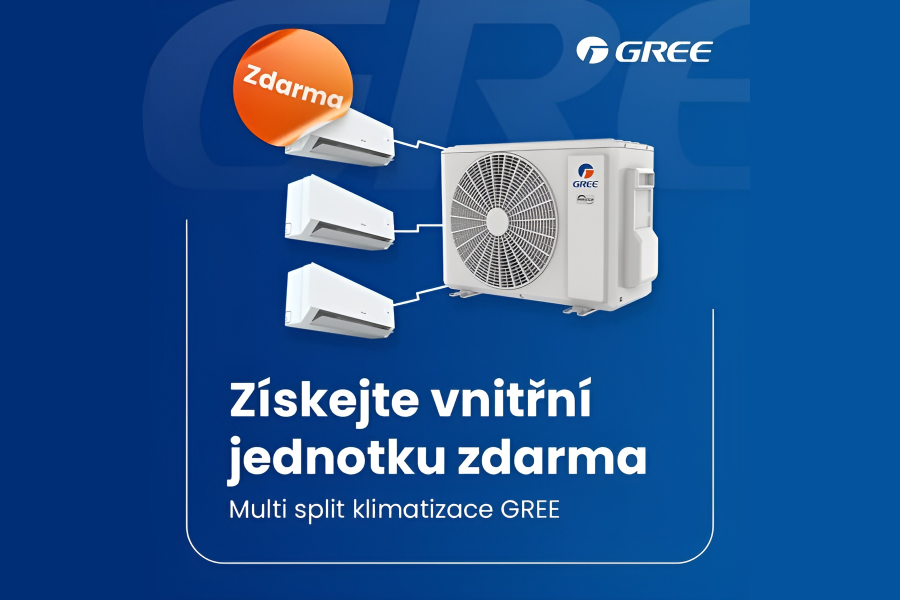 Jarní akce GREE: 1 vnitřní jednotka zdarma