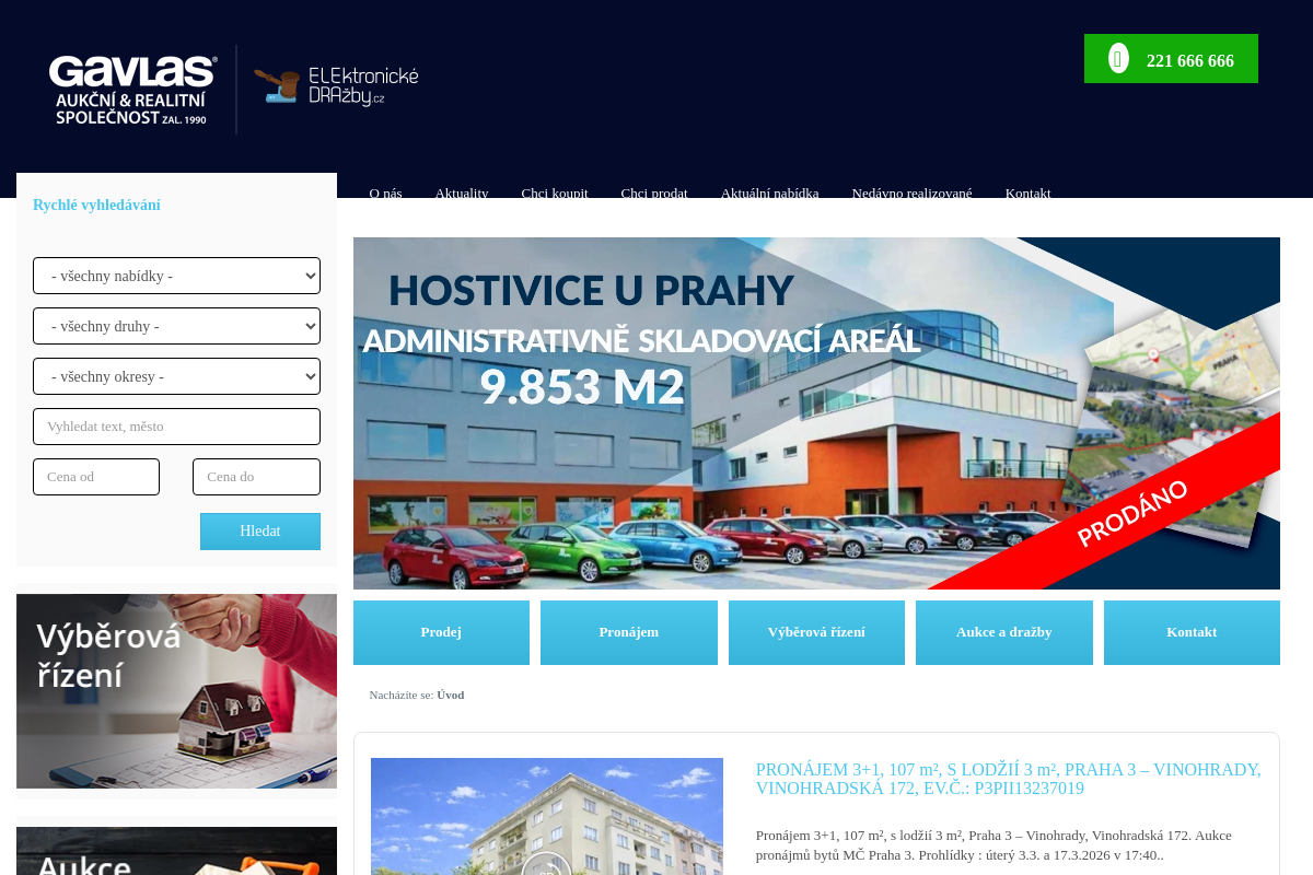 GAVLAS - aukční a realitní společnost