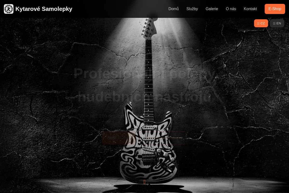 Kytarové Samolepky