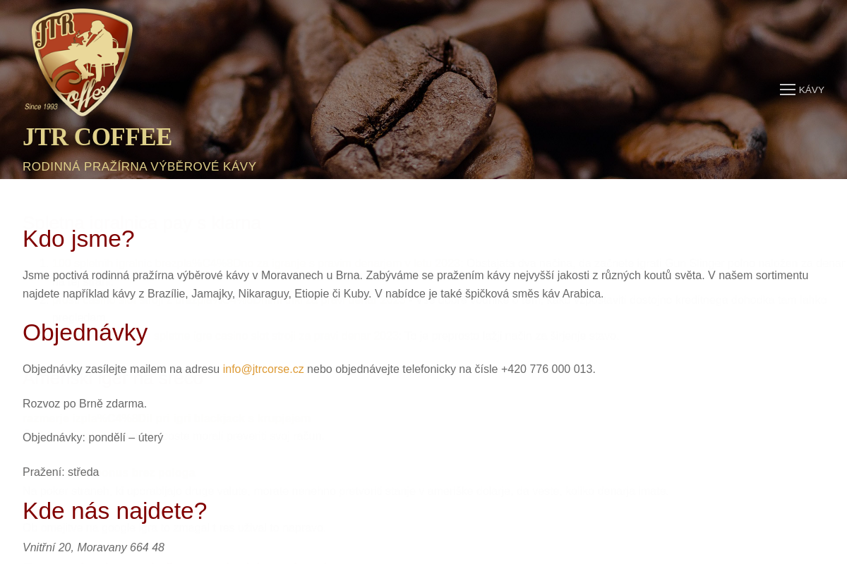 JTRCoffee.cz