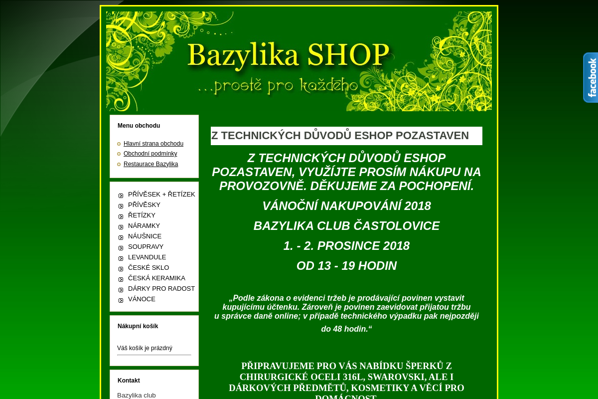 Shop.bazylikaclub.cz