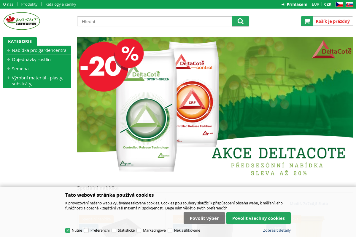 Pasič - Vše pro zahradnictví