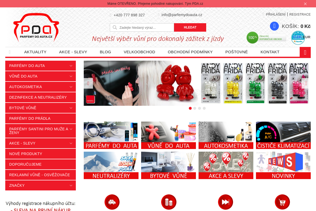 Parfémy do auta.cz
