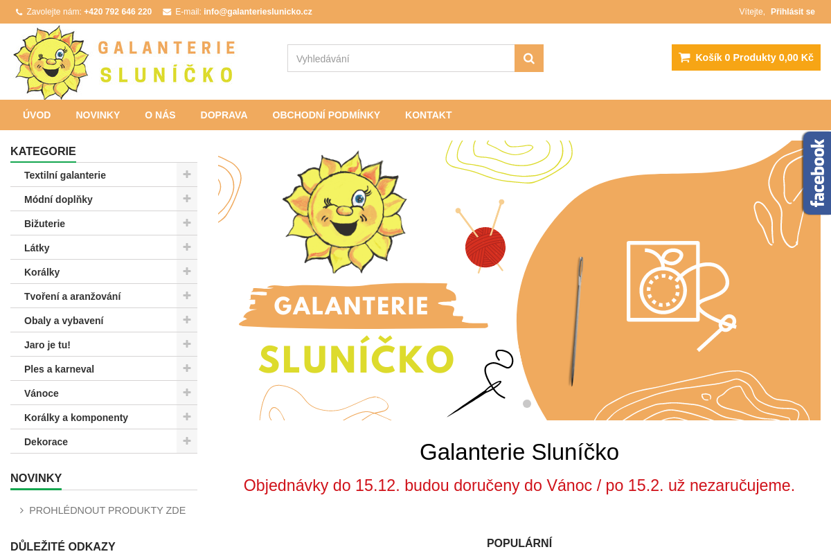 Galanterie Sluníčko